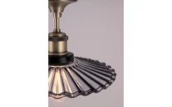 Hall & Trappa|Plafonder < Globen Lighting Cobbler Plafond 25cm E27 Antikmässing/Rök