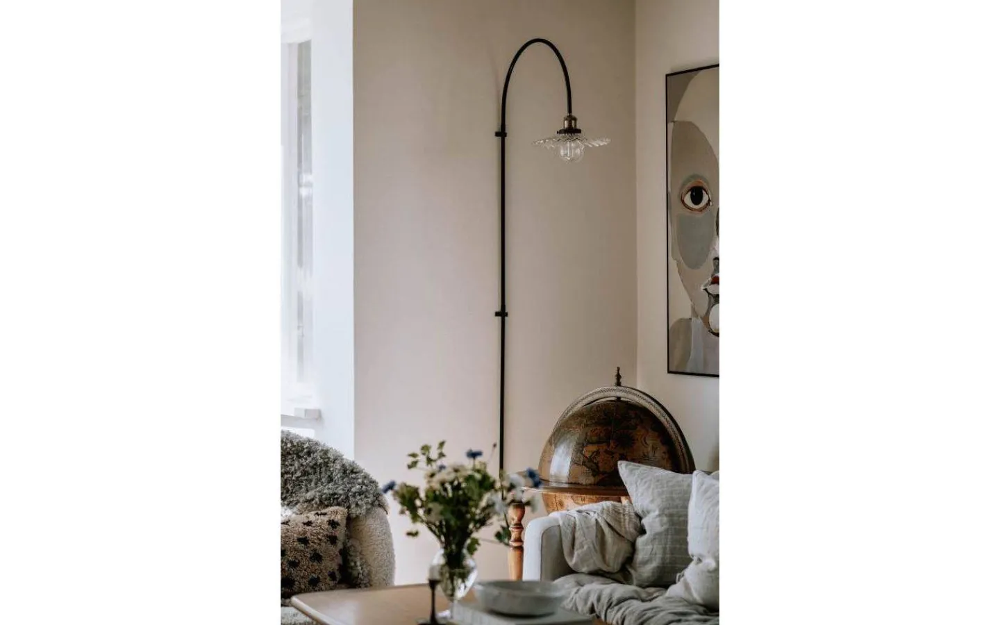 Lampetter-Globen Lighting Cobbler Vägglampa 150cm Klar