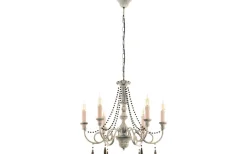 Kristallkronor|Stora Taklampor Ø50-69 Cm-Eglo Colchester Takkrona 58cm Taupe