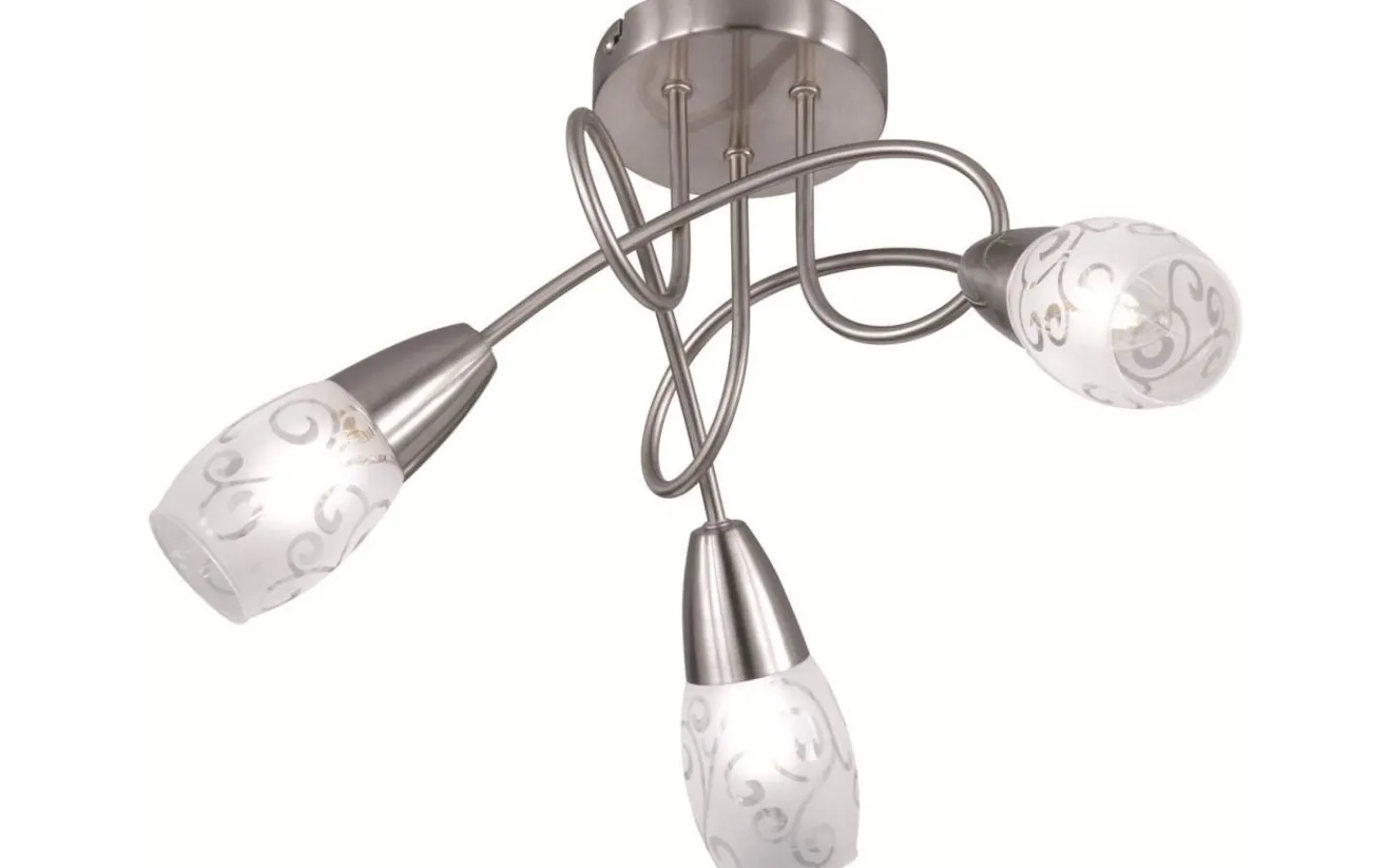 Plafonder < Reality Colmar Plafond 47cm 3xE14 borstat stål