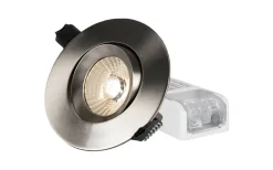 230V Led Spotlights < Hidealite Comfort G3 Tilt Borstad Stål 3000K 7,5W IP44