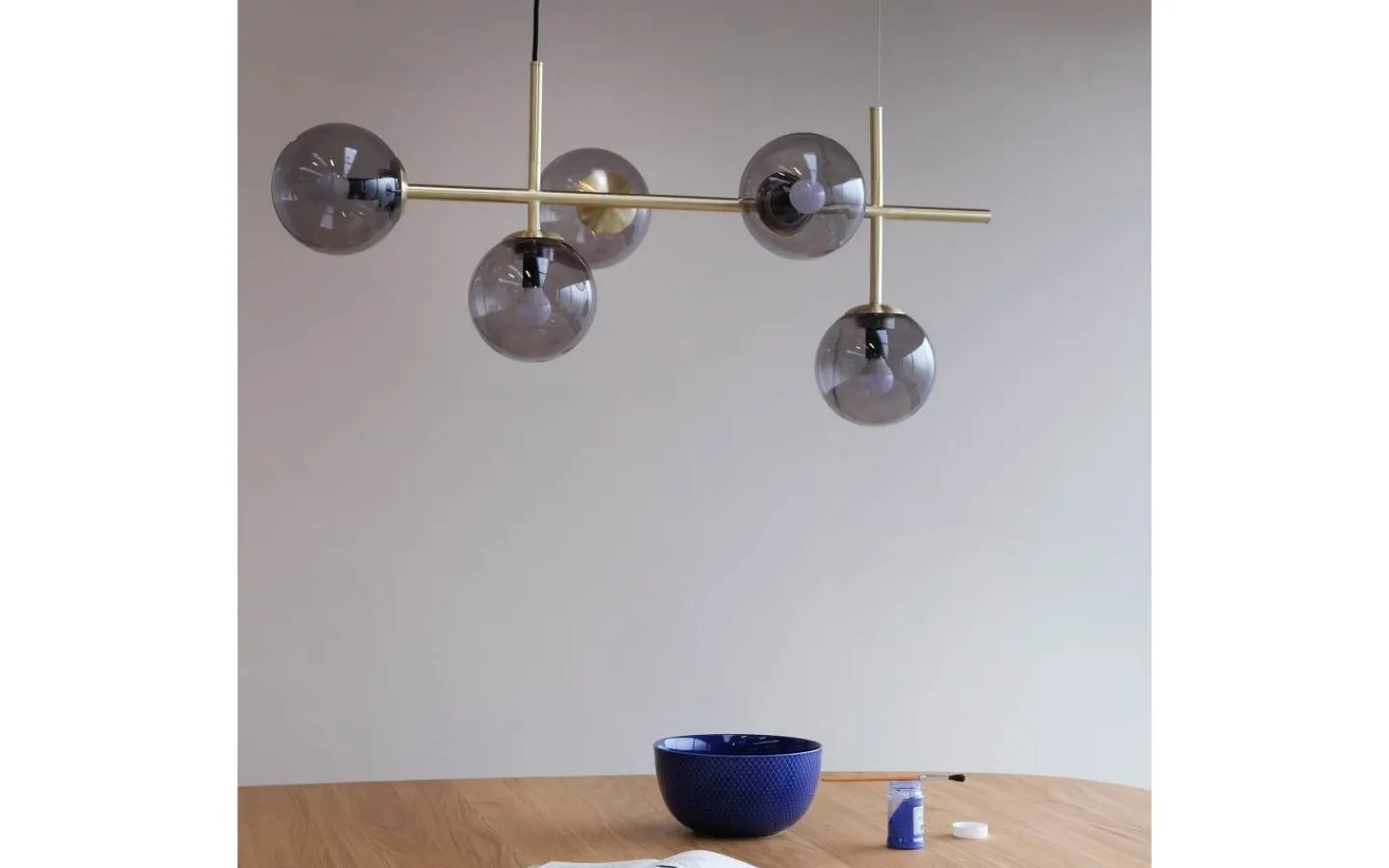 Avlånga Taklampor < Dyberg Larsen Como Taklampa 93cm Rök/Mässing