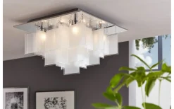 Plafonder < Eglo Condrada Plafond 47cm Krom