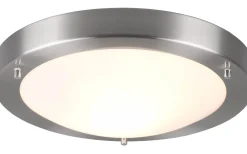 Badrumslampor Tak < Trio Lighting Condus H2O Plafond E27 borstad stål IP44