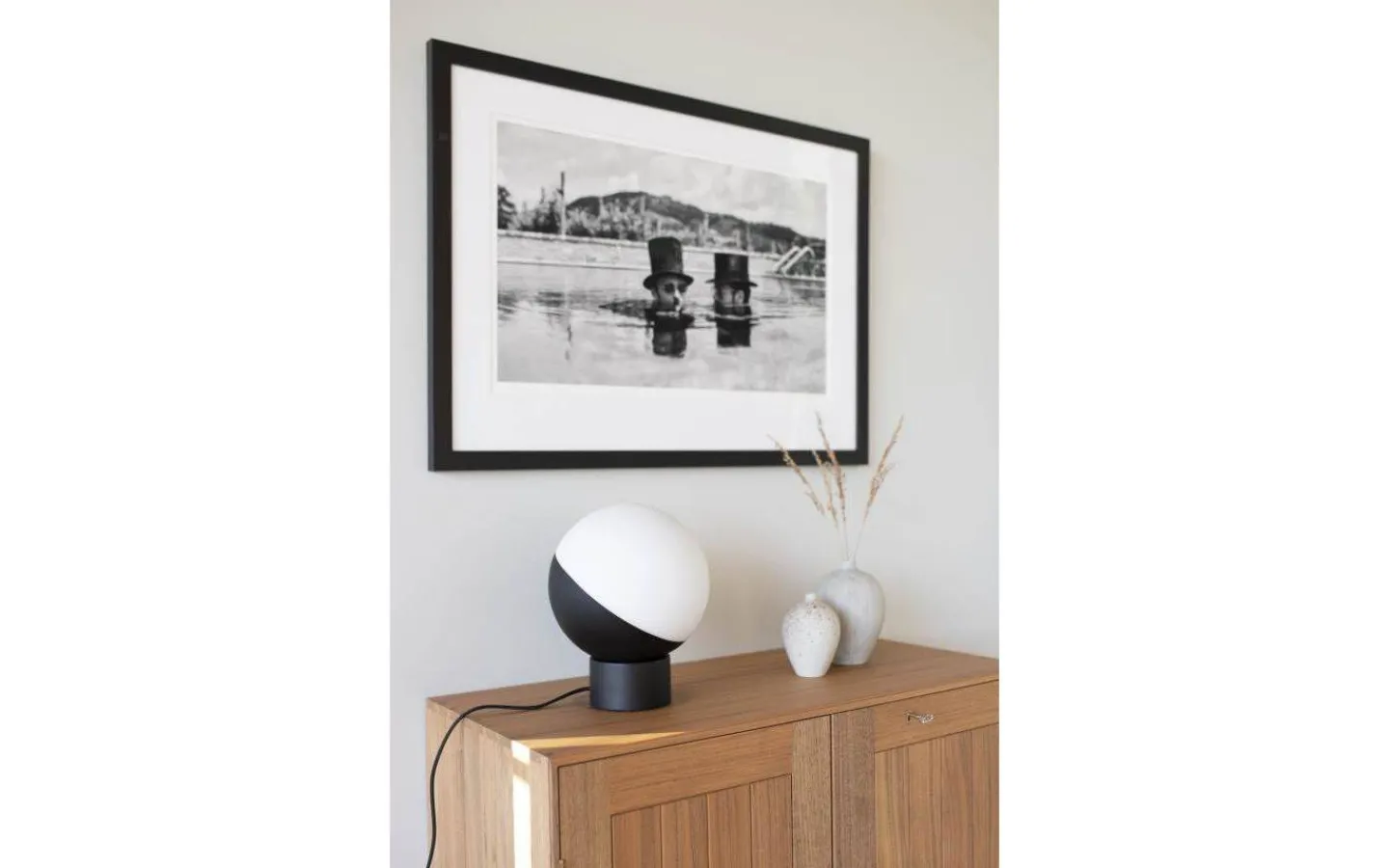 Bordslampor-Globen Lighting Contur Bordslampa 25cm Svart/Vit