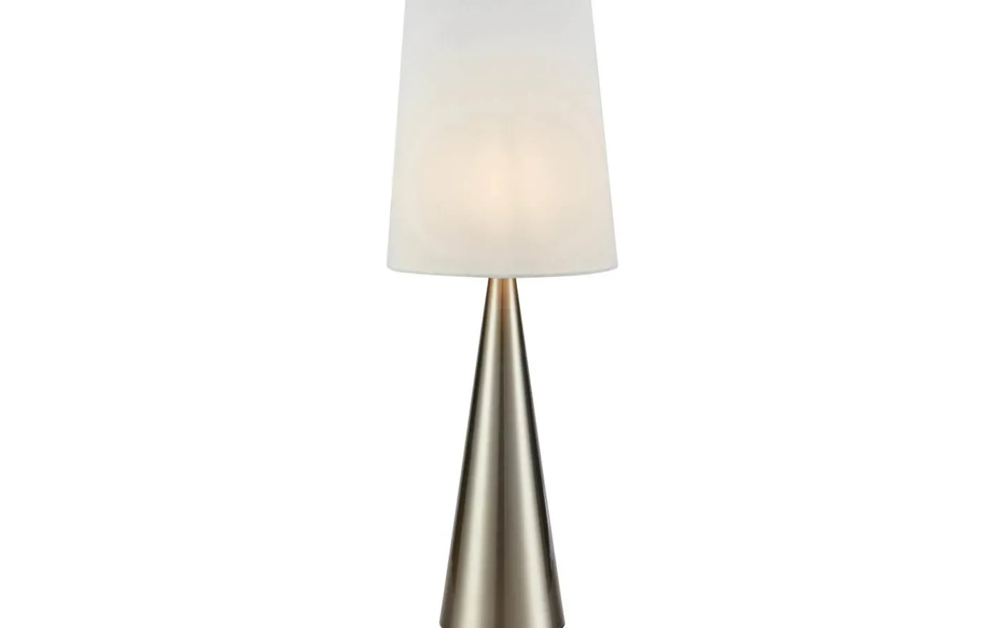 Vardagsrum|Bordslampor-Markslojd Conus Bordslampa 64cm Satin Nickel/Offwhite