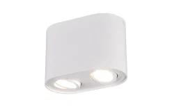 Takspot Med 2 Lampor < Trio Lighting Cookie Takspotlight 2-delad GU10 mattvit