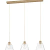Kök & Matplats|Avlånga Taklampor < Eglo Copley Taklampa 90cm 3L Guld