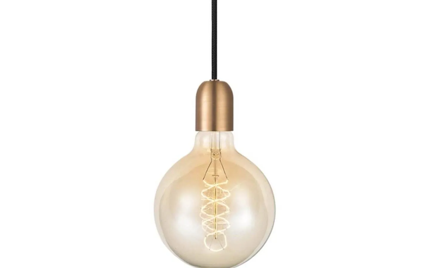Sladdställ Med Sockel-Halo Design Copper Pendel Med E27-Sockel Koppar