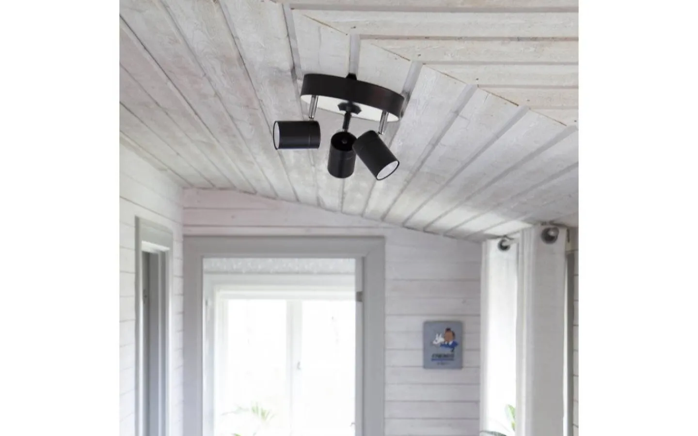 Hall & Trappa|Runda Takspotlights-By Rydens Correct Takspotlight 20cm 3L Svart