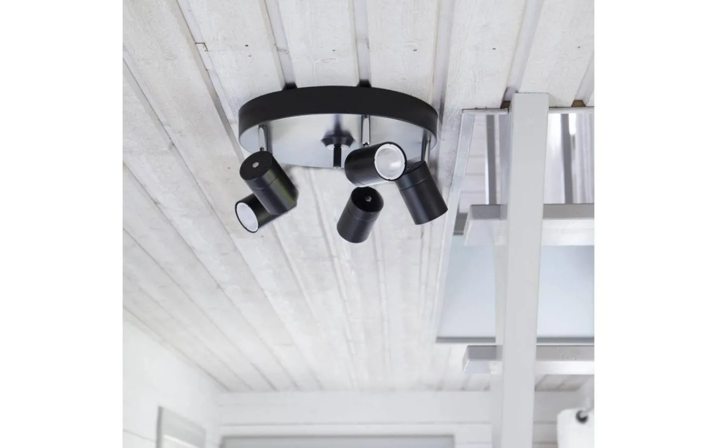 Hall & Trappa|Runda Takspotlights < By Rydens Correct Takspotlight 30cm 5L Svart