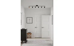 Avlånga Takspotlights|Takspot Med Minst 4 Lampor-By Rydens Correct Takspotlight 124cm 6xGU10 Svart