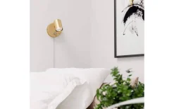 Sovrum|Läslampor-By Rydens Correct Vägglampa Guld