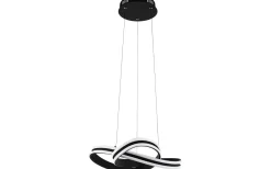 Stora Taklampor Ø50-69 Cm < Eglo Corredera Taklampa 50cm LED 3000K 2x18W Svart