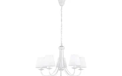 Stora Taklampor Ø70-150 Cm-Trio Lighting Cortez Takkrona 70cm 5-delad E14 matt vit