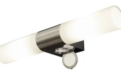 Badrumslampor Vägg < Aneta Cosenza Vägglampa med Uttag 44cm Krom IP44