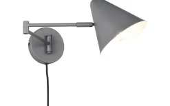 Läslampor-Trio Lighting Cosima Vägglampa E14 antracit