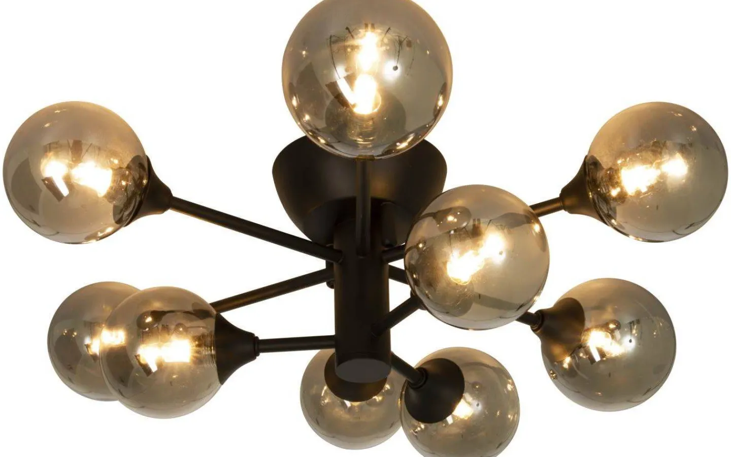 Hall & Trappa|Sovrum < Aneta Cosmos Plafond 53cm Svart/Rök