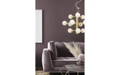 Vardagsrum|Kök & Matplats-Aneta Cosmos Taklampa 52cm 12L Mässing/Opal