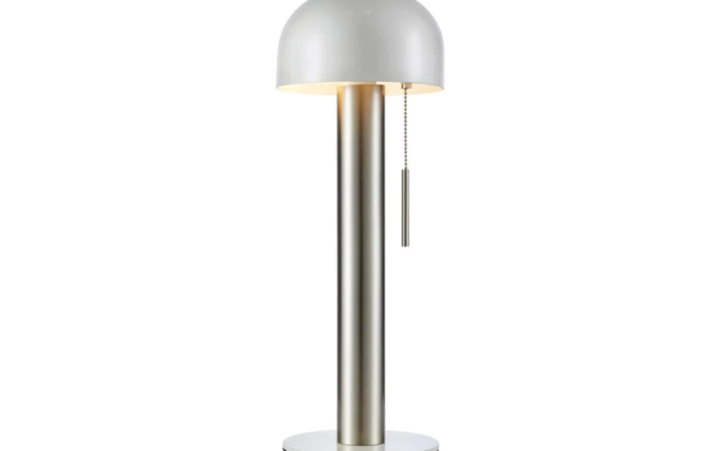 Bordslampor < Markslojd Costa Bordslampa 46cm Satin Nickel/Vit