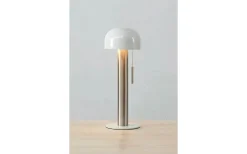 Bordslampor < Markslojd Costa Bordslampa 46cm Satin Nickel/Vit