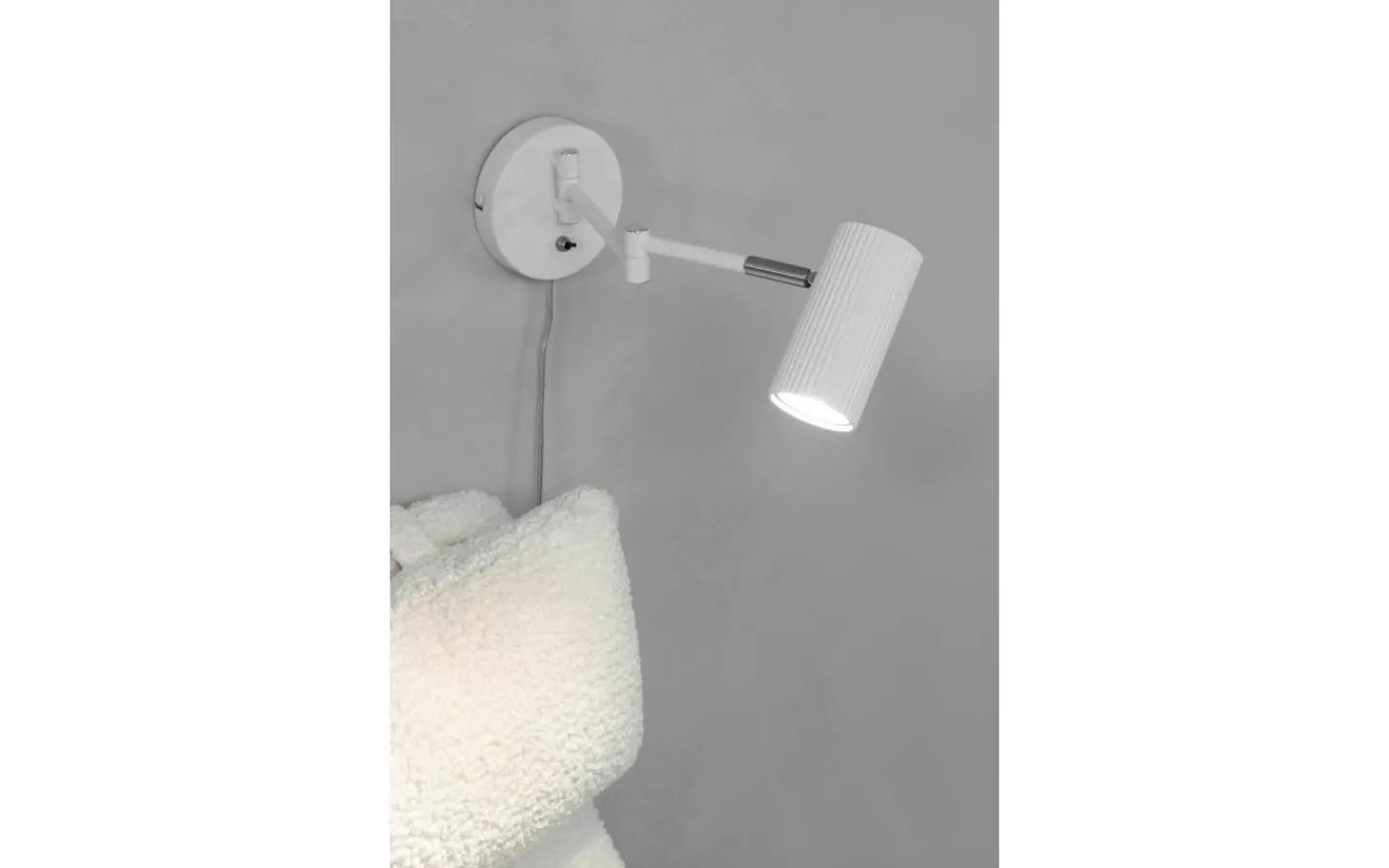 Läslampor-Markslojd Costilla Vägglampa Vit Flex