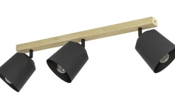 Avlånga Takspotlights|Takspot Med 3 Lampor < Eglo Cotorro Takspotlight 84cm Brun