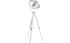 Golvlampor-Eglo Covaleda Golvlampa 164cm Vit/Krom/Silver