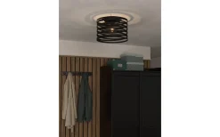 Plafonder < Eglo Cremella Plafond 37cm Svart