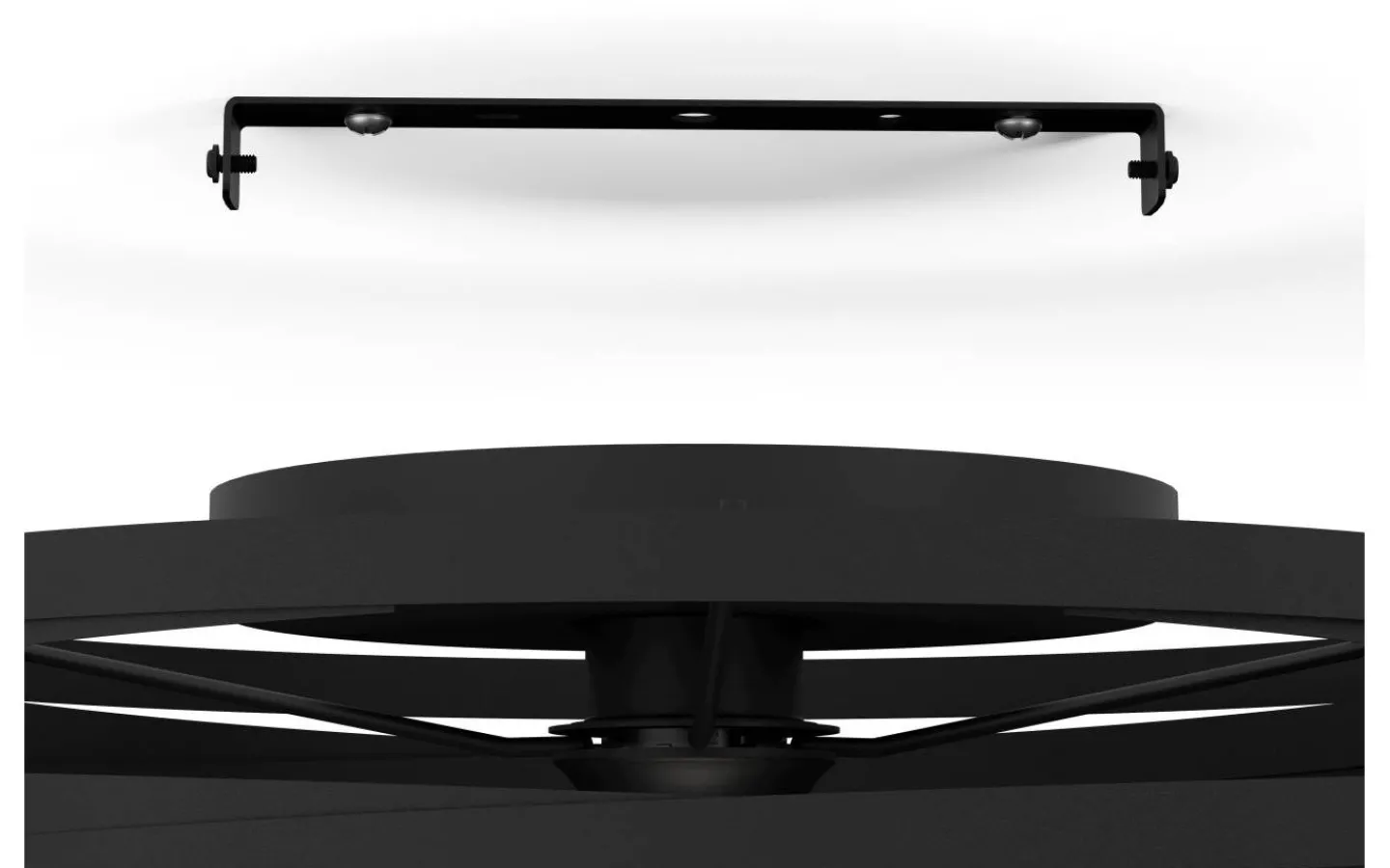 Plafonder < Eglo Cremella Plafond 37cm Svart