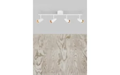 Hall & Trappa|Avlånga Takspotlights < Markslojd Crest Takspotlight 94cm 4L Vit