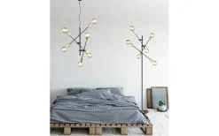 Plafonder < Trio Lighting Cross Plafond 6xE27 matt svart/guld