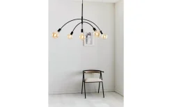 Kök & Matplats|Stora Taklampor Ø70-150 Cm-Markslojd Crux Taklampa 104cm 5L Svart