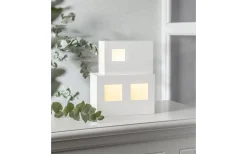 Bordslampor < Star Trading Cube Bordslampa E14 25cm Vit