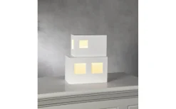 Bordslampor < Star Trading Cube Bordslampa E14 25cm Vit