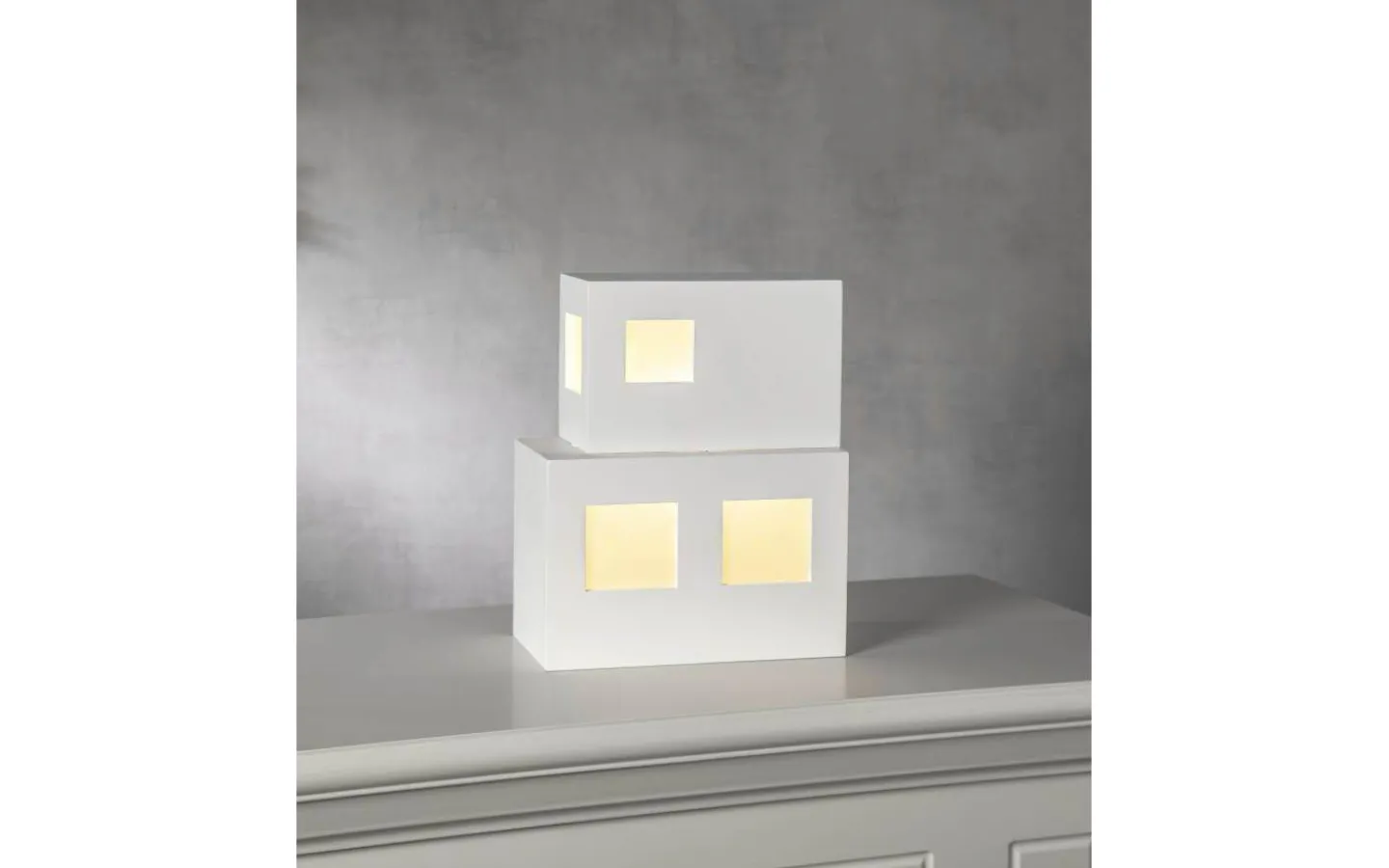 Bordslampor < Star Trading Cube Bordslampa E14 25cm Vit
