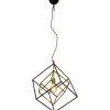 Kök & Matplats|Vardagsrum-Aneta Cubes Taklampa 54cm Svart/Mässing