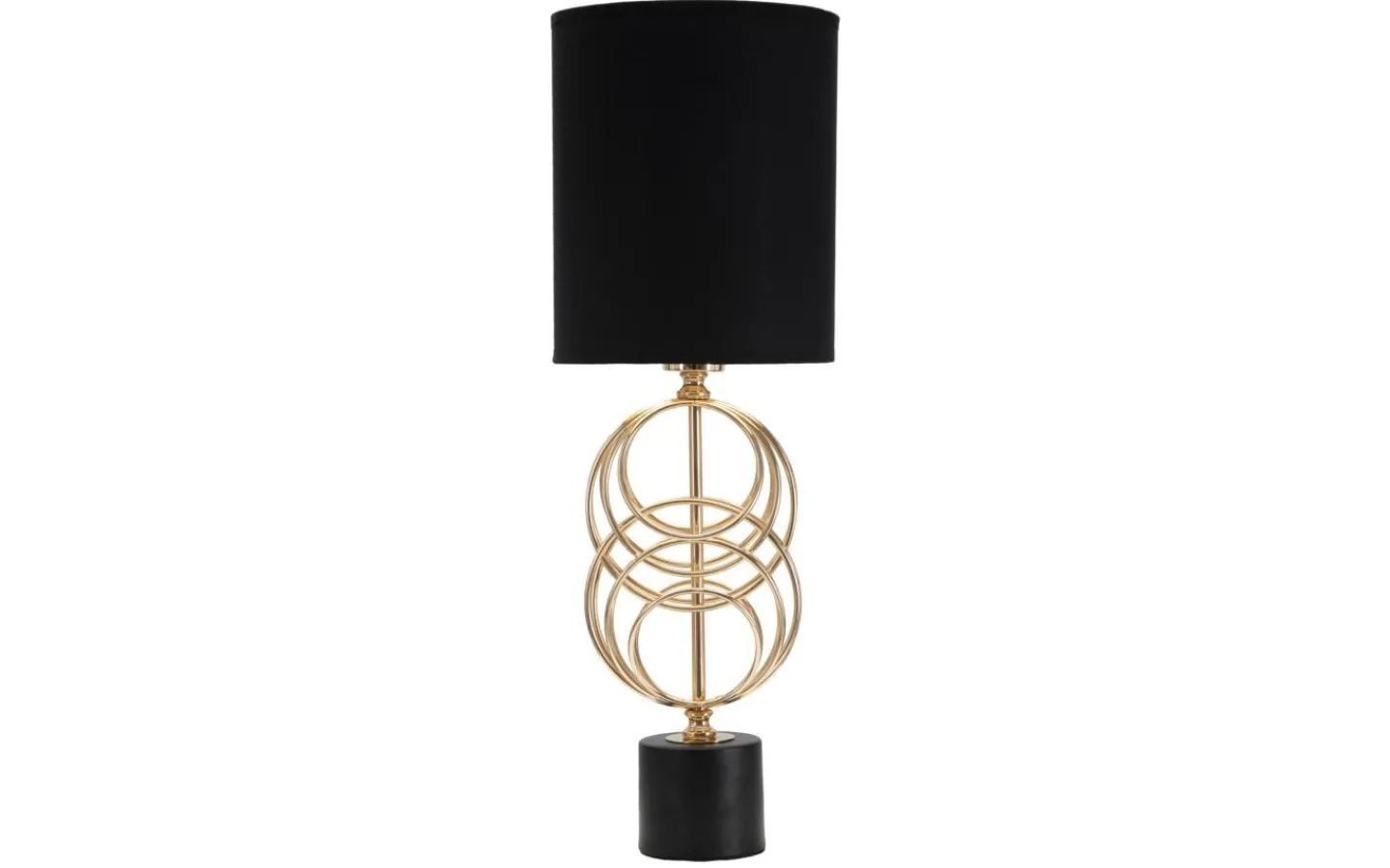 Bordslampor < Mauro Ferretti Cubo Bordslampa 58,5cm Guld/Svart