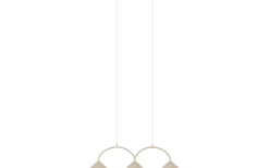 Avlånga Taklampor-Globen Lighting Curve Taklampa 95cm Beige