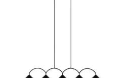 Avlånga Taklampor-Globen Lighting Curve Taklampa 165cm Svart