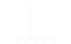 Avlånga Taklampor < Globen Lighting Curve Taklampa 165cm Vit