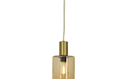 Kök & Matplats|Fönsterlampor < Aneta Cylinder Fönsterlampa 9cm Mässing/Amber