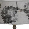 Ovala Lampskärmar-Hallbergs Daga Oval Lampskärm 25cm Grå
