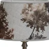 Ovala Lampskärmar-Hallbergs Daga Oval Lampskärm 20cm Mörkrost