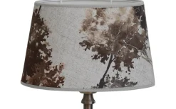 Ovala Lampskärmar-Hallbergs Daga Oval Lampskärm 20cm Mörkrost