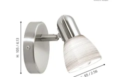 Läslampor < Eglo Dakar Vägglampa Nickel