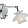 Läslampor-Halo Design Dallas Vägglampa Krom/Opal