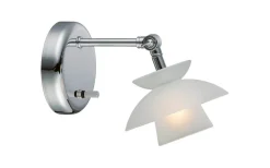 Läslampor-Halo Design Dallas Vägglampa Krom/Opal