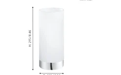Bordslampor < Eglo Damasco Bordslampa 22cm Krom