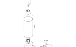 Bordslampor < Eglo Damasco Bordslampa 22cm Krom